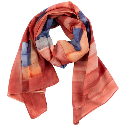 Hand Painted Foulard Scarf