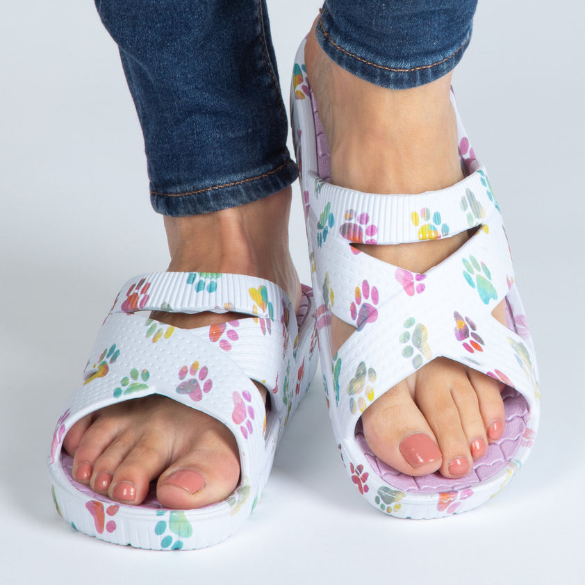 Women's EVA Criss Cross Slide Sandals | GreaterGood