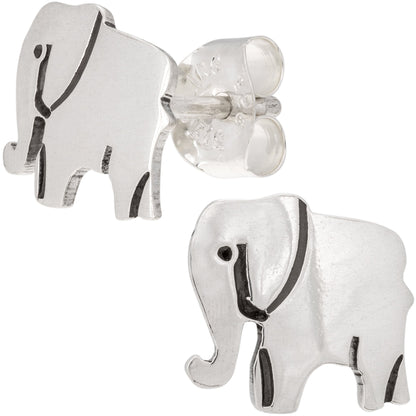 Proud Elephant Sterling Post Earrings