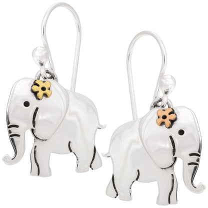 Proud Elephants Sterling Earrings