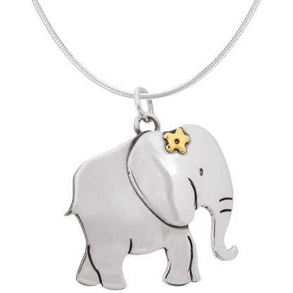 Proud Elephant Sterling Necklace
