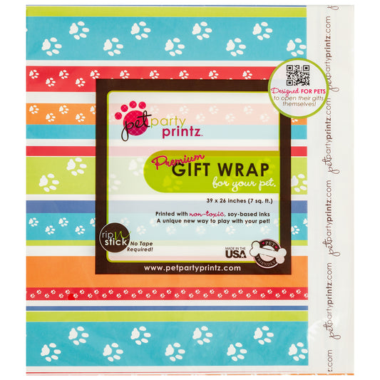 Pet Party Printz&trade; Birthday Gift Wrap