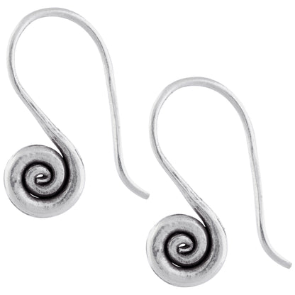 Small Swirl Sterling Silver Earrings