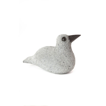 Hand-Carved Stone Duck Sculpture