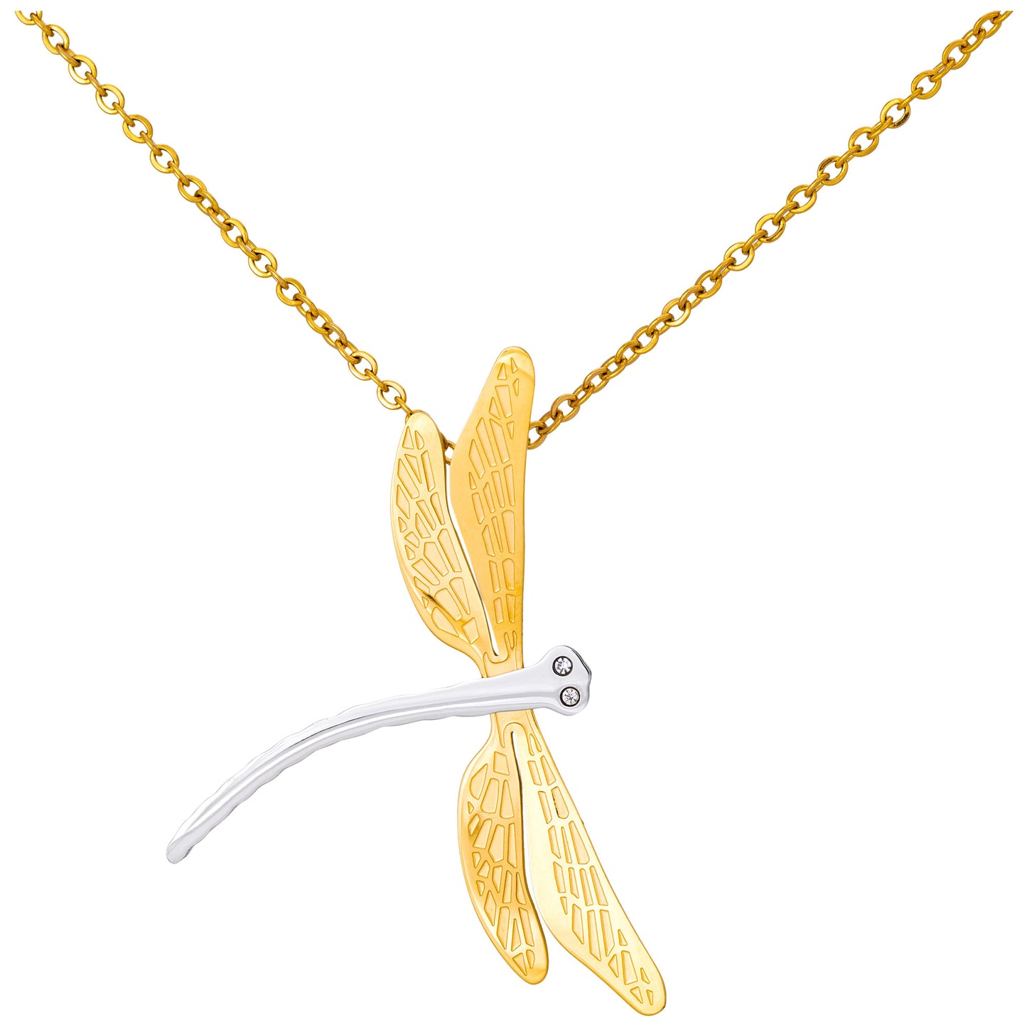 Three-Dimensional Dragonfly Necklace