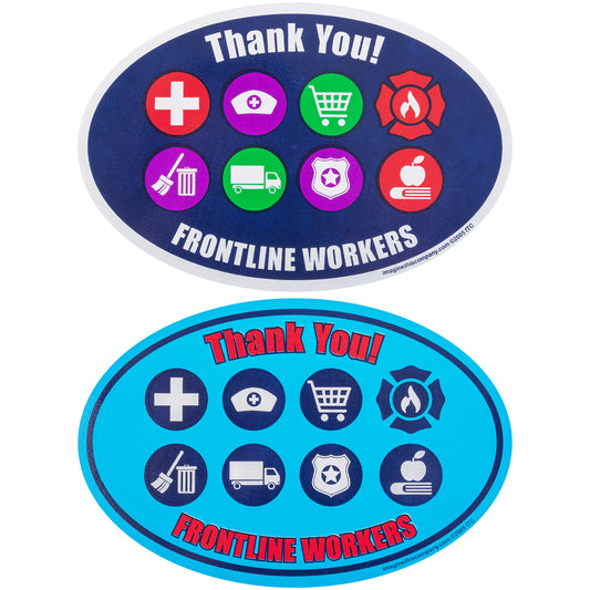Support Frontline Workers Car Magnet