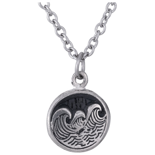 Waves Pewter Necklace