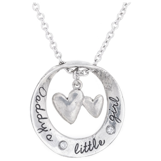 Daddy's Little Girl Pewter Necklace