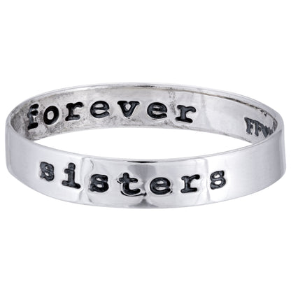 Sisters Forever Sterling Silver Ring