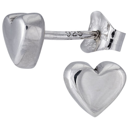 Ado Sterling Silver Heart Post Earrings