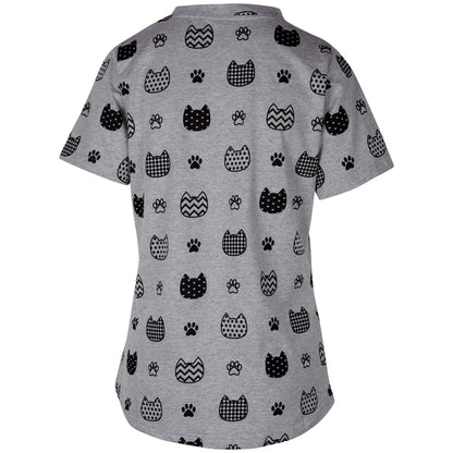 Pets with Prints V-Neck Tee