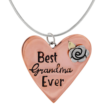 Best Grandma Mixed Metal Necklace