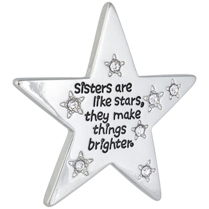 Sisters are Like Stars Pin