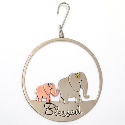 Blessed Family Elephant Ornament