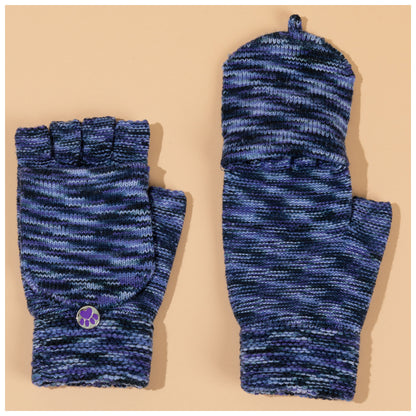 Northern Lights Paw Print Convertible Mittens