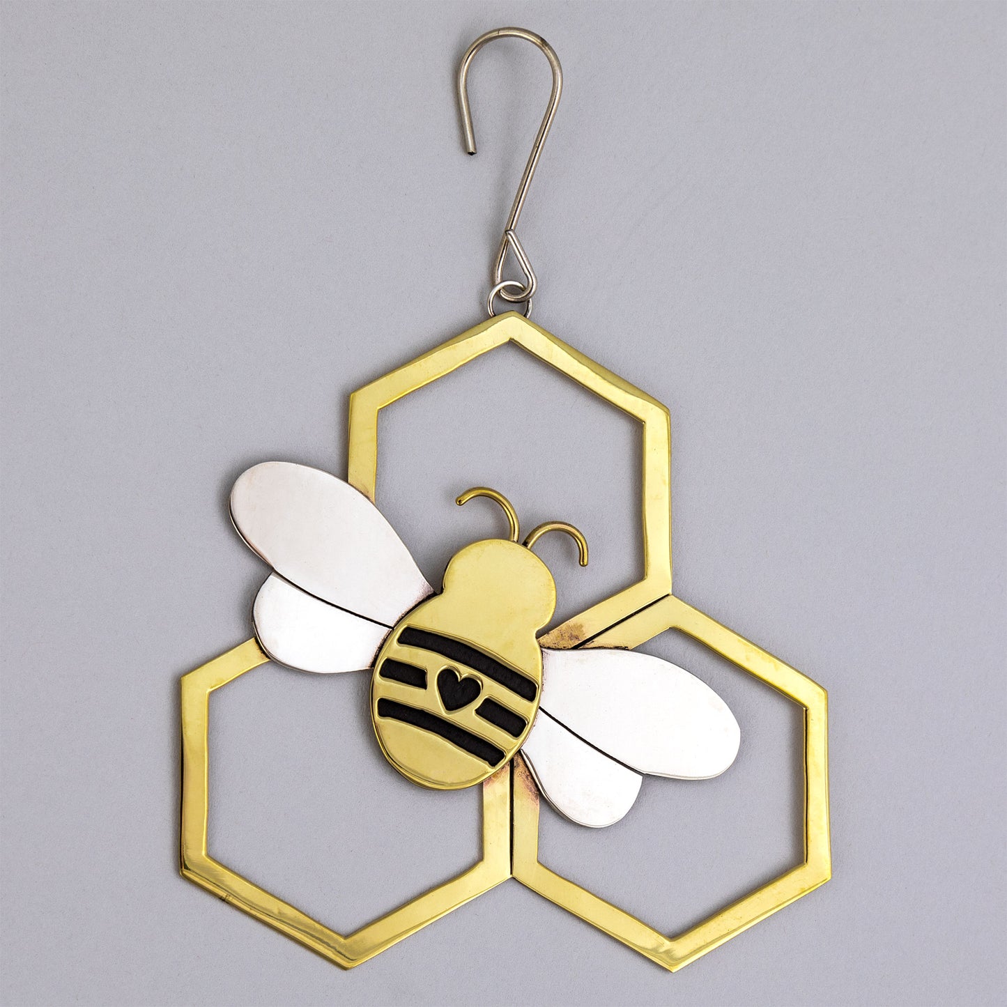 Love Bee Mixed Metal Ornament