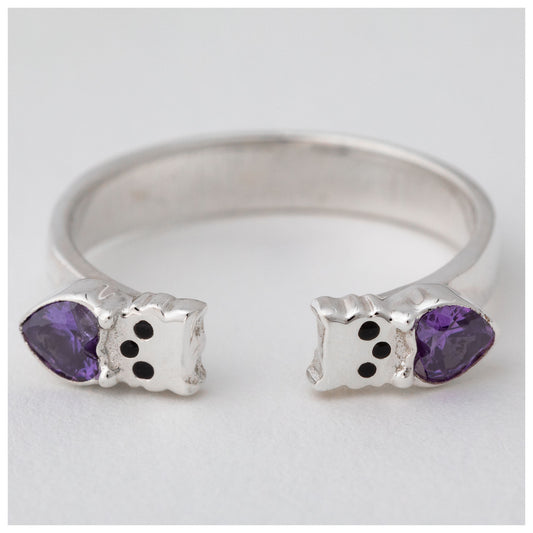 Kitty Cat Sterling Toe Ring