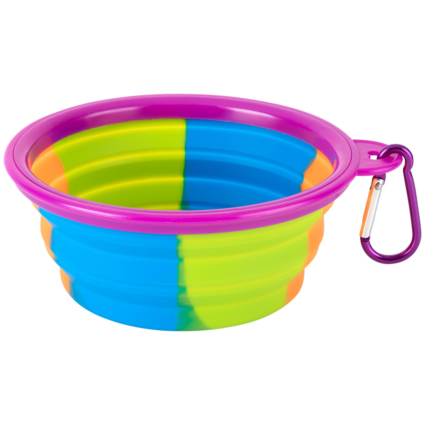 Silicone Travel Pet Dish with Carabiner
