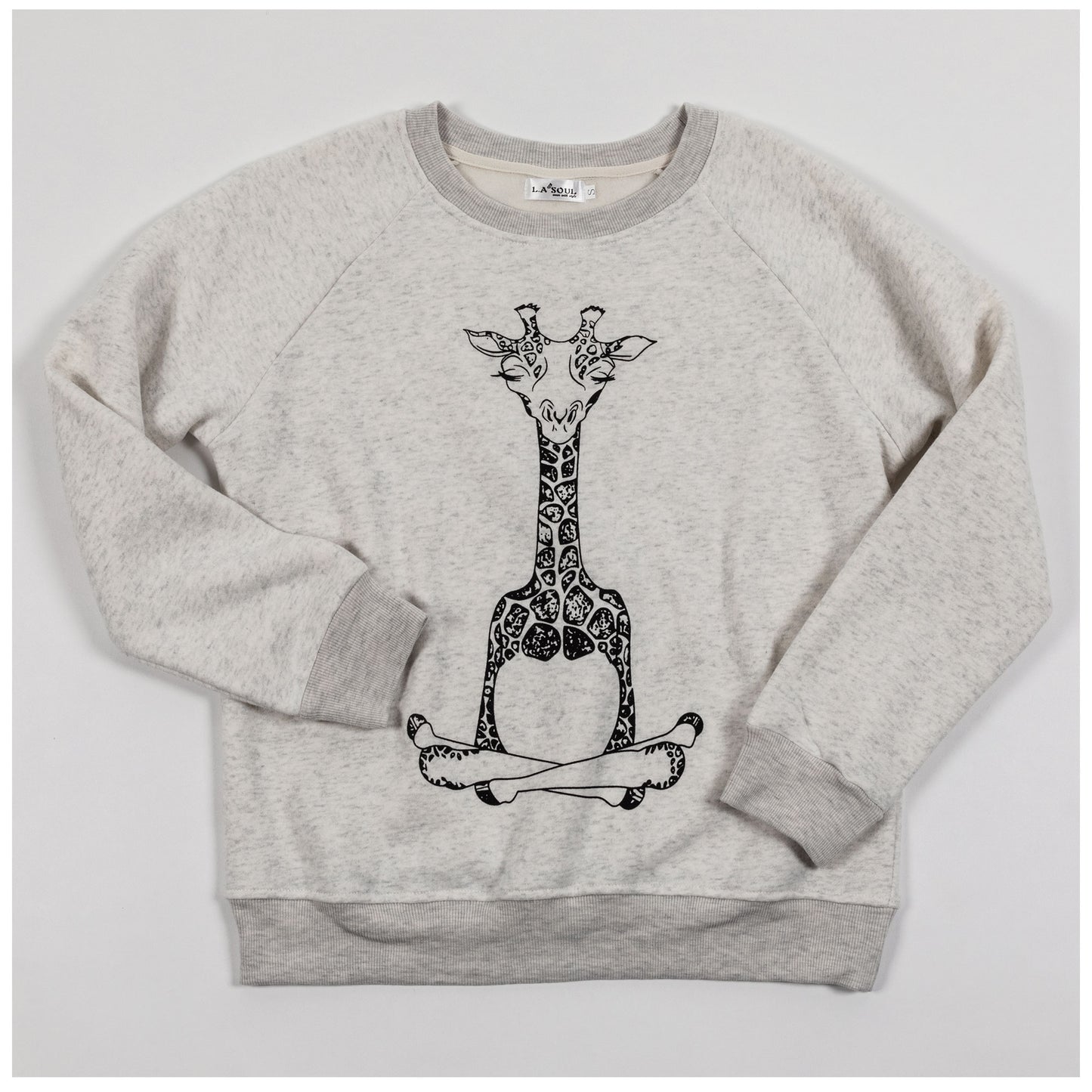 Om Giraffe Crew Neck Sweatshirt