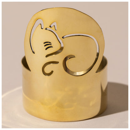 Pet Love Mixed Metal Candle Holder