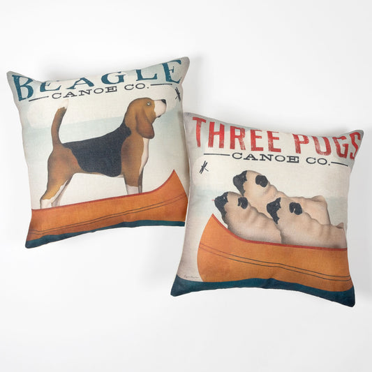 Active Dog Accent Pillow Cover