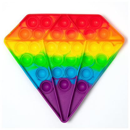 Primary Rainbow Fidget Pop-It Toy