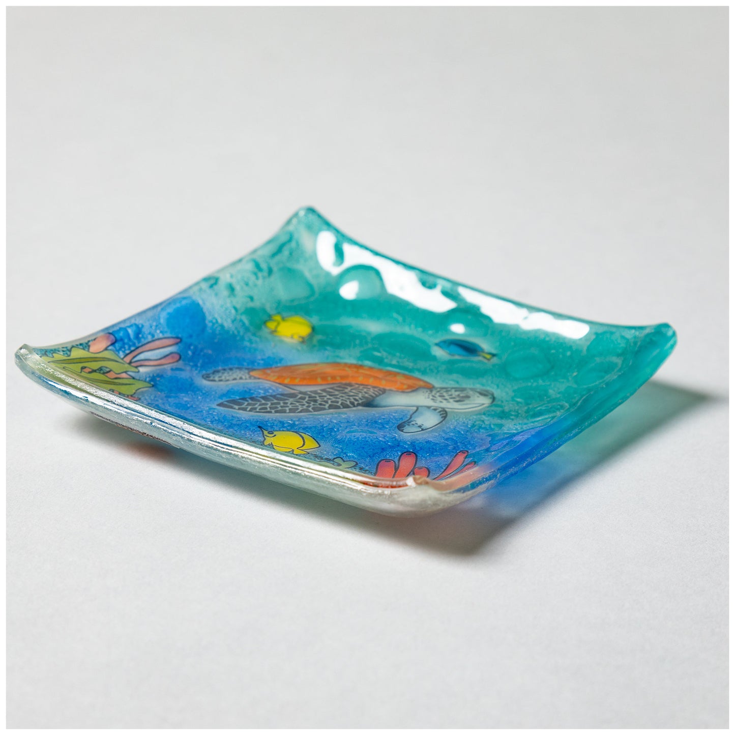 Sea Turtle Recycled Glass Dish