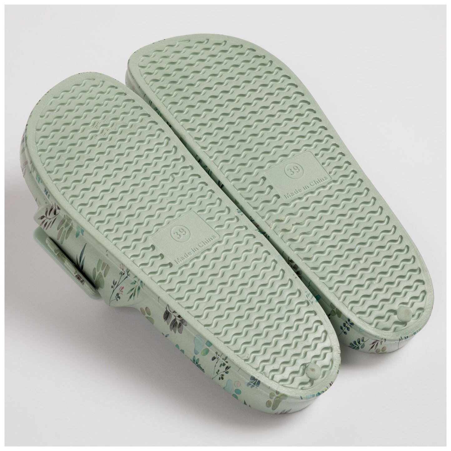 Paw Print Single Buckle Slide Sandals