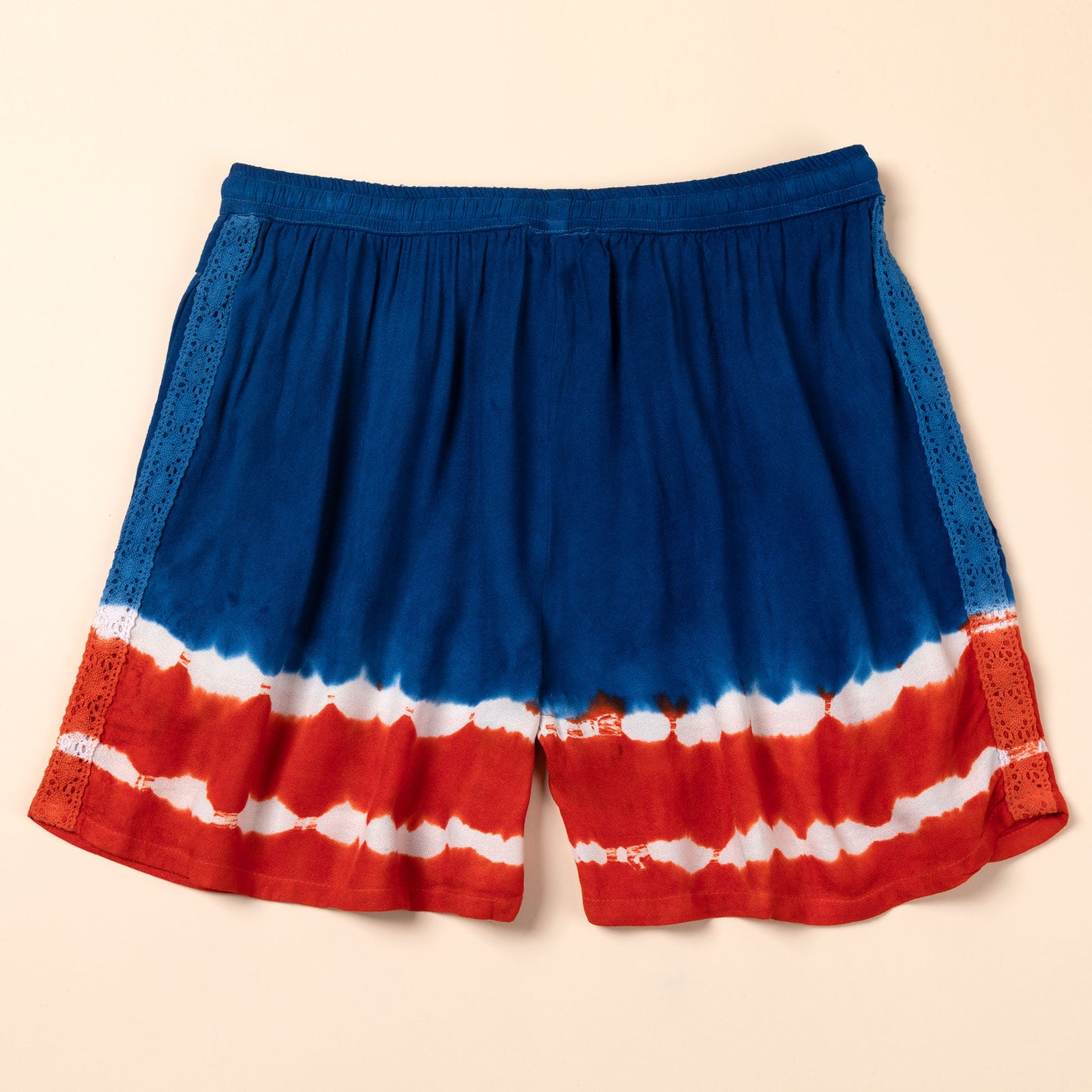Stars & Stripes Hand Dyed Drawstring Shorts