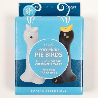 Porcelain Pie Birds - Set of 2