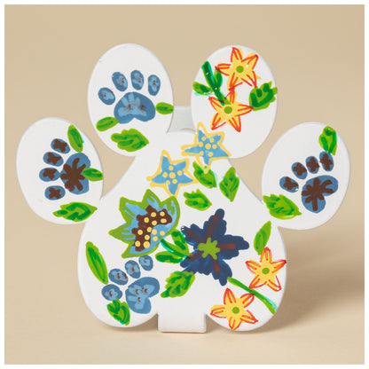 Hand Painted Paw Print Wall Hook