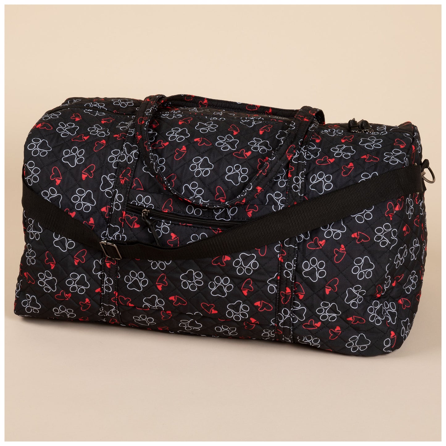 Love of Paws Quilted Duffel Bag