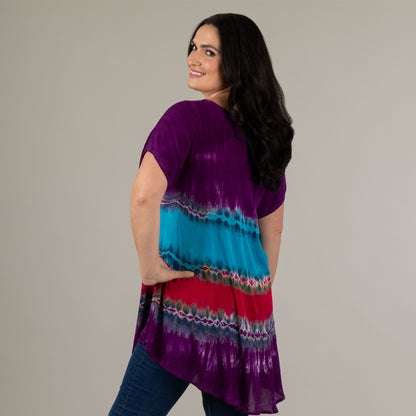 Layers of a Gem Hand Crafted Short Sleeve Tunic