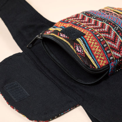 Handwoven Hip-Bag with Zipper