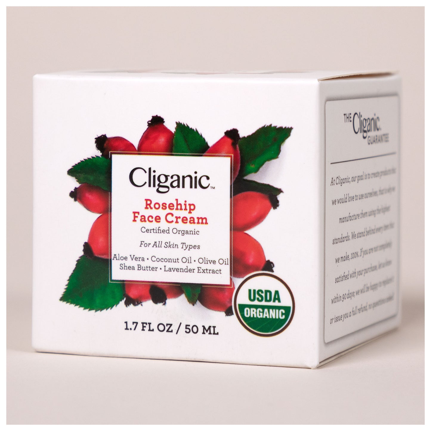 Cliganic&trade; Organic Rosehip Face Cream