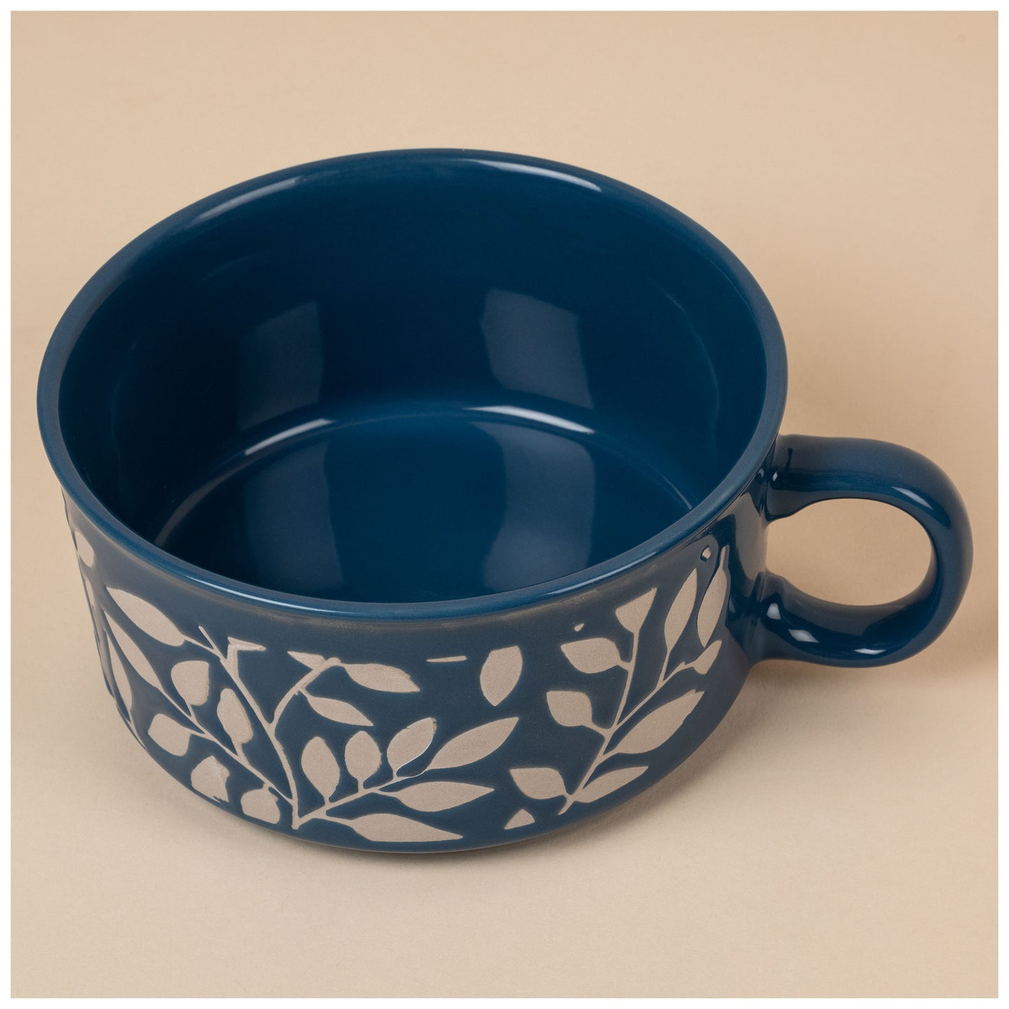 Lovely Blue Souper Mug with Lid