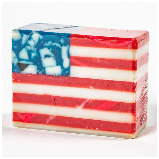 Organic American Flag Soap Bar