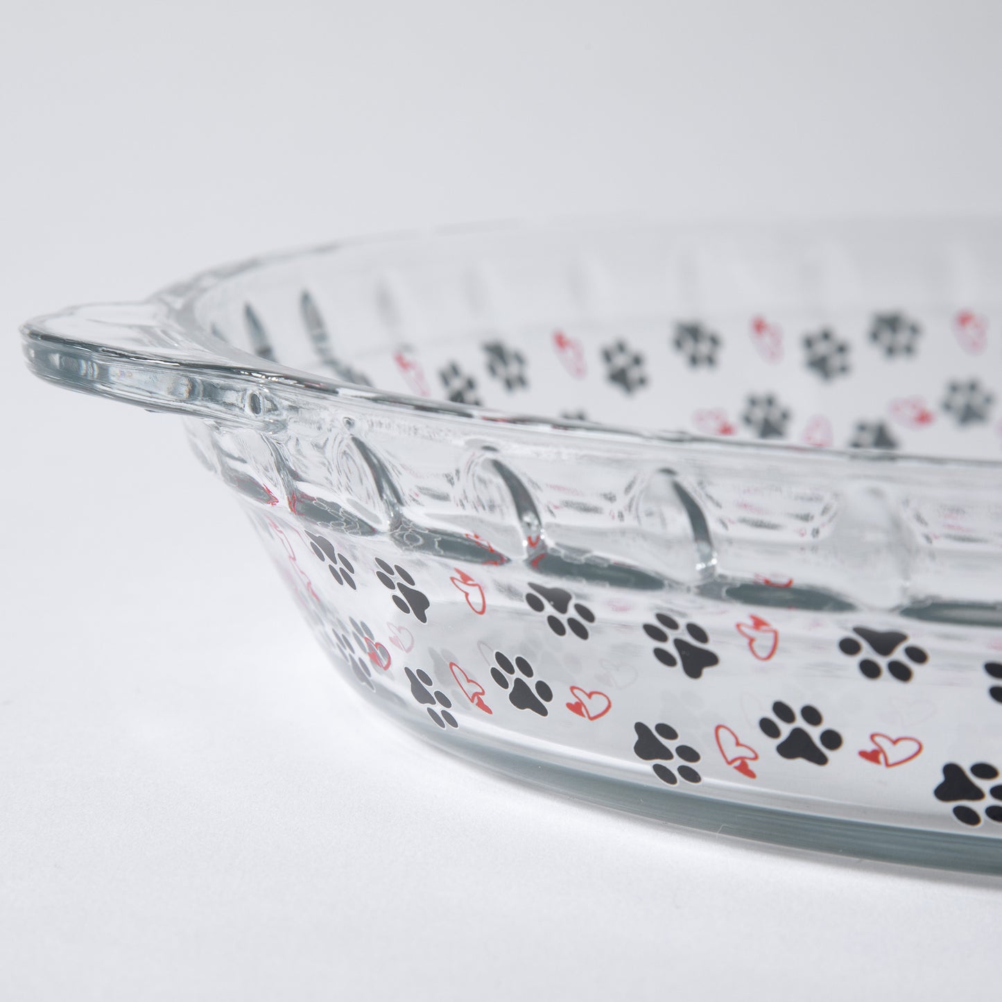 Paws Delight Glass Pie Plate