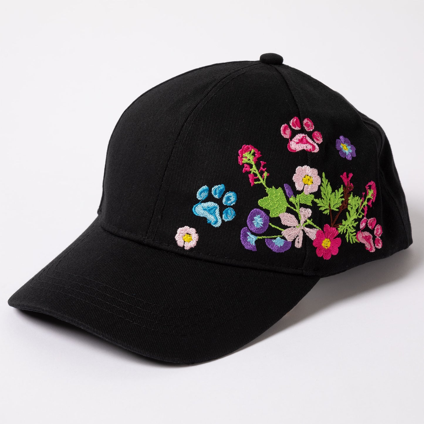Paws in The Garden Embroidered Cap