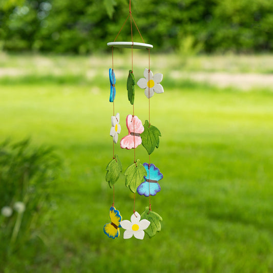 Flying Butterflies Ceramic Wind Chime