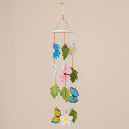 Flying Butterflies Ceramic Wind Chime