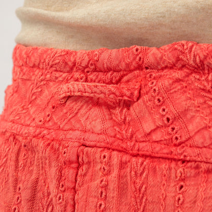 Eyelet Embroidered Relaxed Shorts