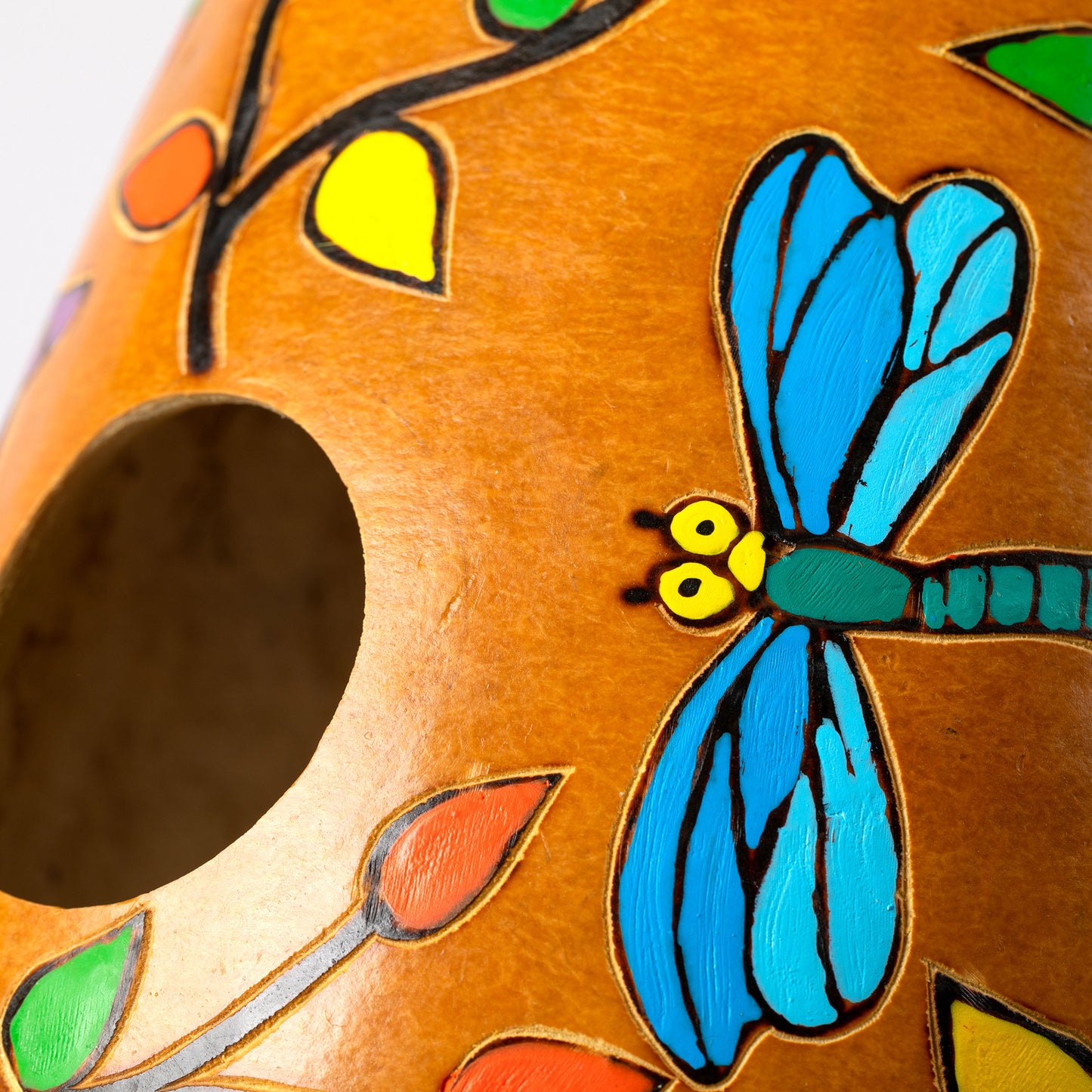 Hand Painted Gourd Birdhouse