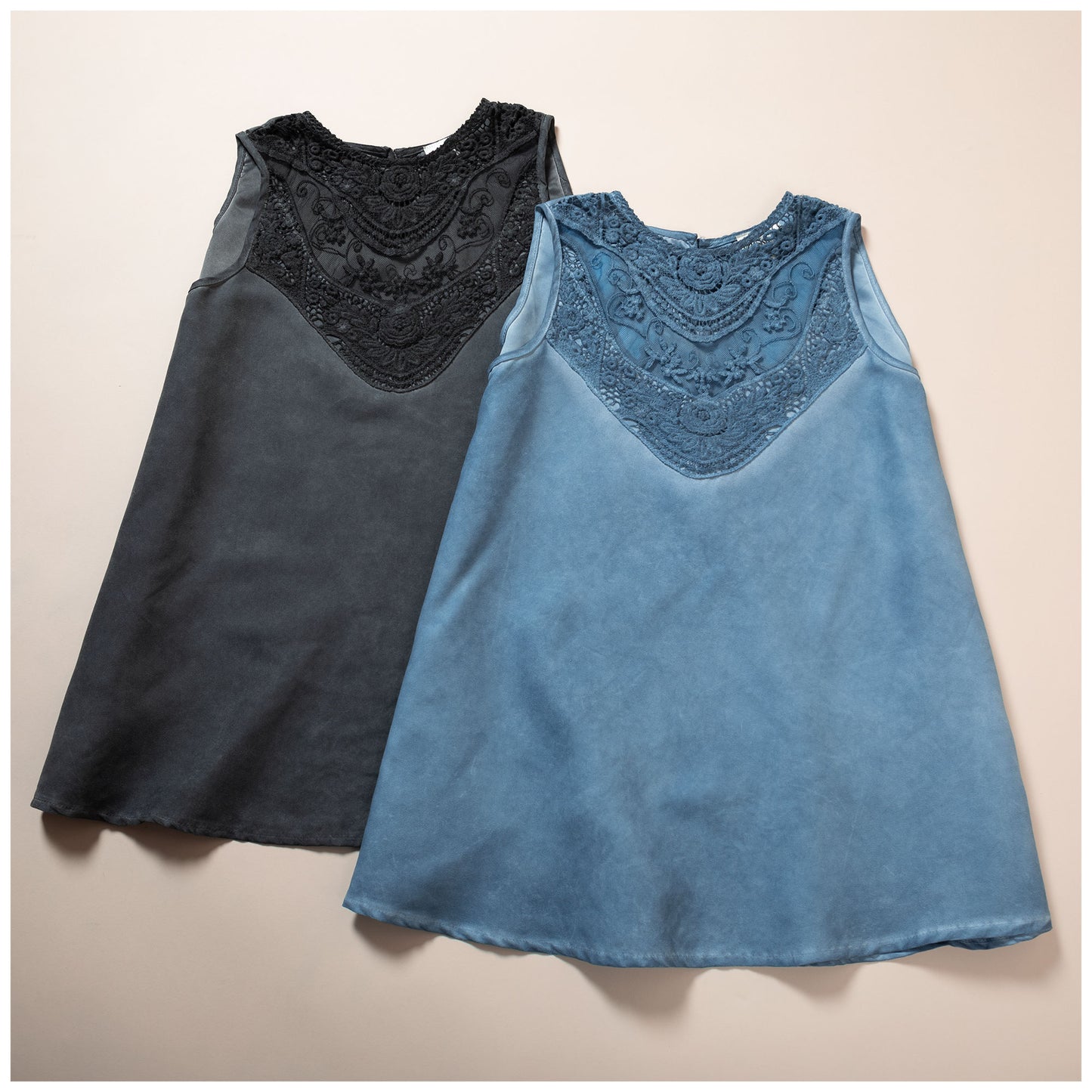 Lace Front Sleeveless Top
