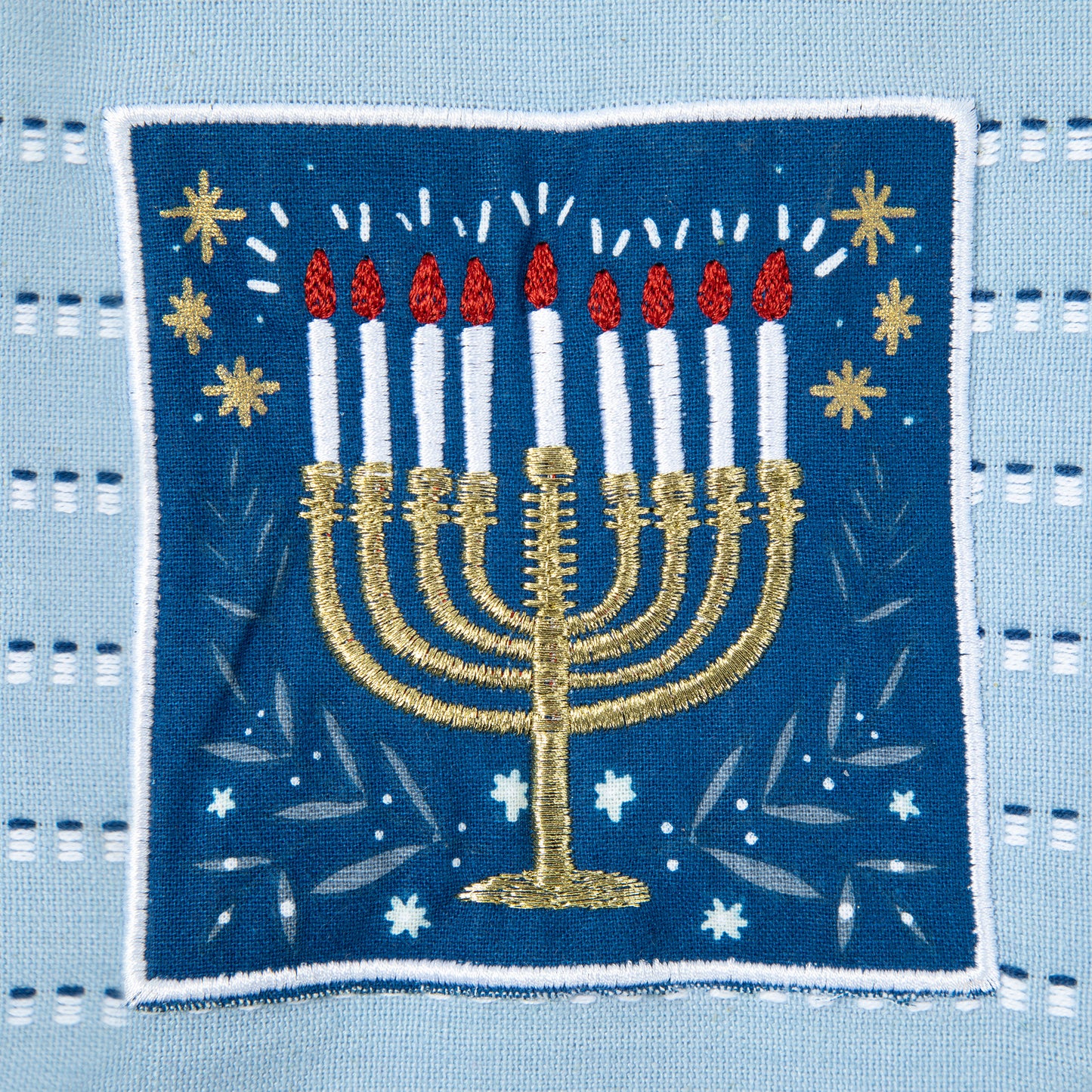 Celebrate Hanukkah Embellished Dish Towel