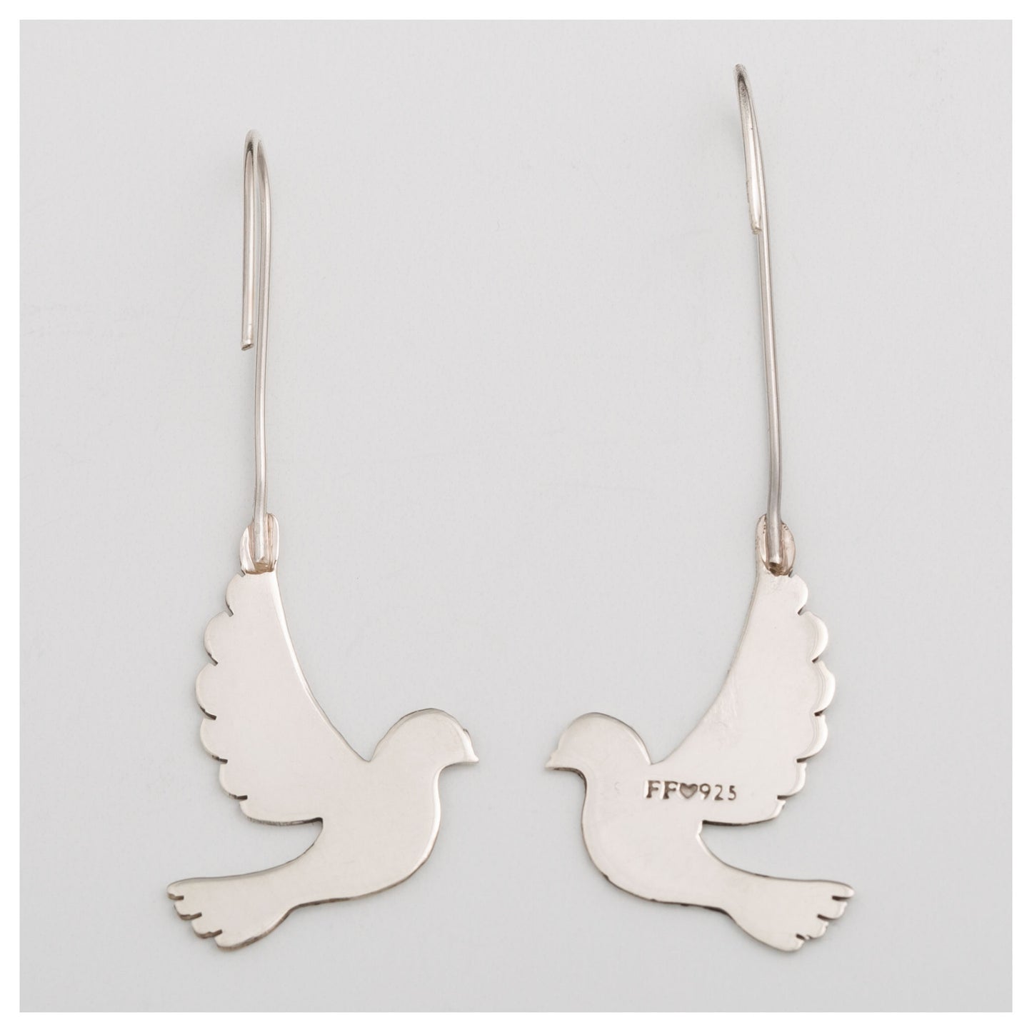 Dove is in the Air Sterling Earrings