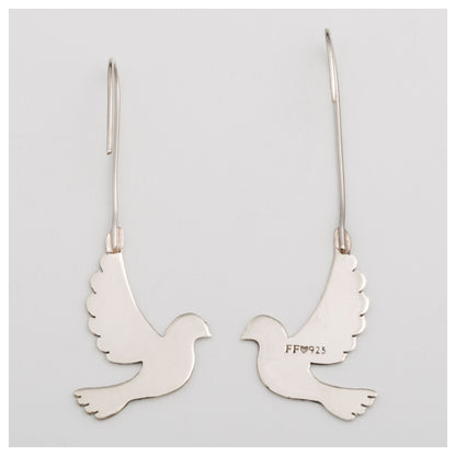 Dove is in the Air Sterling Earrings