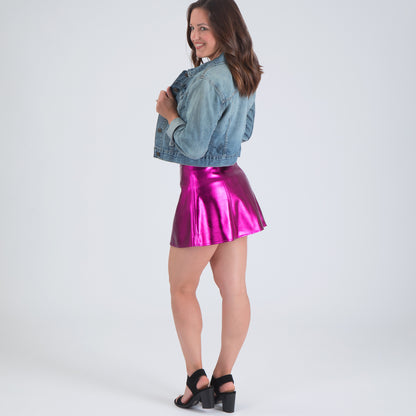 Metallic Mini Skirt