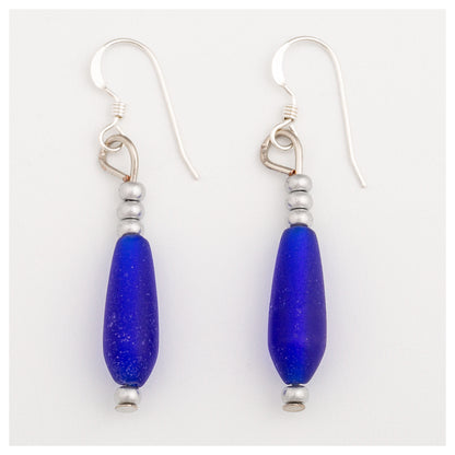 Simple Sea Glass Earrings