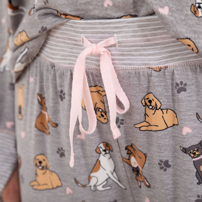 Cartoon Pet Long Sleeve Pajama Set
